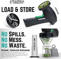 Mamba Grinders Elektromos Fűszerdaráló - USB Tölthető Adagoló Fejjel - Alumínium Fűszer és Gyógynövény Őrlő Fekete Színben 3