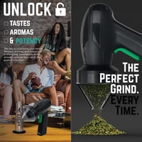 Mamba Grinders Elektromos Fűszerdaráló - USB Tölthető Adagoló Fejjel - Alumínium Fűszer és Gyógynövény Őrlő Fekete Színben 4