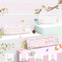 MAMBASNAKE 120 Billentyű PBT Pudding Keycap szett ASA profil mechanikus billentyűzethez 2