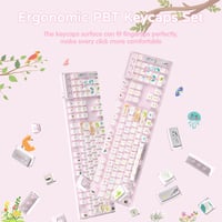 MAMBASNAKE 120 Billentyű PBT Pudding Keycap szett ASA profil mechanikus billentyűzethez 6