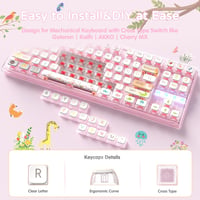 MAMBASNAKE 120 Billentyű PBT Pudding Keycap szett ASA profil mechanikus billentyűzethez 4