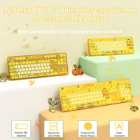 MAMBASNAKE 120 Gombos PBT Pudding Keycap Szett ASA Profil Mechanikus Billentyűzethez 2