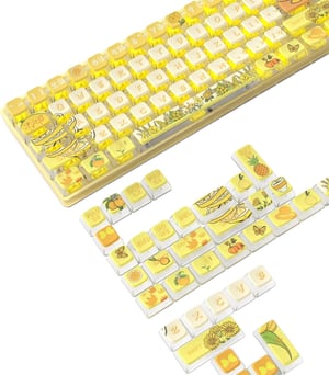 Sada klávesov MAMBASNAKE PBT Pudding ASA profil pre mechanické klávesnice - Tropical Fruit - 120 ks