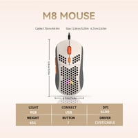 MAMBASNAKE AK680 Mechanikus Billentyűzet 68 Gomb + Gaming Egér 6400 DPI RGB 3