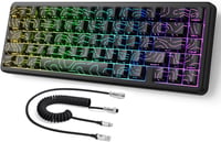 MAMBASNAKE Attack Shark X65 HE Gyors Mágneses Gaming Billentyűzet, 0.01mm Pontosság, 8kHz, 60% Kompakt, Állítható Kapcsolók, RGB Háttérvilág 1