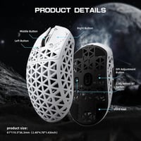 MAMBASNAKE M5 Ultra Szénszálas 8000Hz Vezeték Nélküli Gaming Egér, 39g Szuperkönnű, 42000DPI, Bluetooth/2.4G/USB-C, PC/Mac Kompatibilis 6