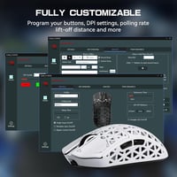 MAMBASNAKE M5 Ultra Vezeték Nélküli Gamer Egér, 39g Szénszálas Ultrakönnyű, 42000 DPI, 8000Hz, PAW3950MAX Szenzor, PC/Xbox/PS/Mac Kompatibil 7