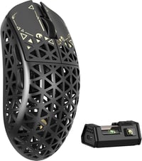 MAMBASNAKE M5 Ultra Vezeték Nélküli Gamer Egér, 39g Szénszálas Ultrakönnyű, 42000 DPI, 8000Hz, PAW3950MAX Szenzor, PC/Xbox/PS/Mac Kompatibil 1