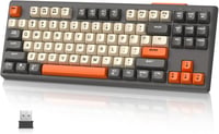 MAMBASNAKE M87 TKL Vezeték Nélküli Gaming Billentyűzet Bluetooth 2.4GHz Mechanikus Érzés RGB Háttérvilágítás 4000mAh Akkumulátor 1
