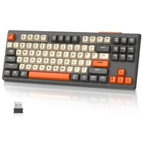 MAMBASNAKE M87 TKL Bezdrôtová Herná Klávesnica Bluetooth 2.4GHz Mechanický Pocit RGB Podsvietenie 4000mAh Batéria 1