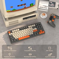 MAMBASNAKE M87 TKL Vezeték Nélküli Gaming Billentyűzet Bluetooth 2.4GHz Mechanikus Érzés RGB Háttérvilágítás 4000mAh Akkumulátor 2