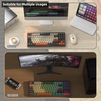 MAMBASNAKE M87 TKL Vezeték Nélküli Gaming Billentyűzet Bluetooth 2.4GHz Mechanikus Érzés RGB Háttérvilágítás 4000mAh Akkumulátor 7