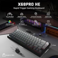 MAMBASNAKE X Attack Shark X68PRO 8KHz Wireless Gaming Billentyűzet RGB 2