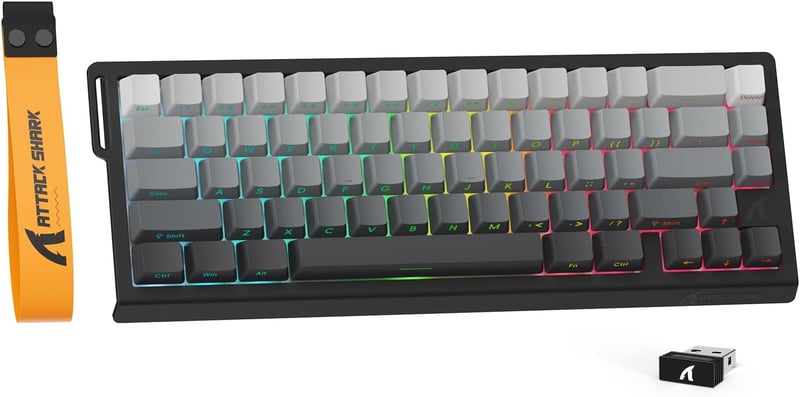 MAMBASNAKE X Attack Shark X68PRO 8KHz Wireless Gaming Billentyűzet RGB