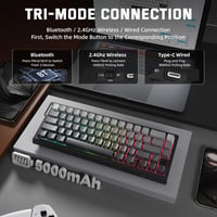 MAMBASNAKE X Attack Shark X68PRO 8KHz Wireless Gaming Billentyűzet RGB 3