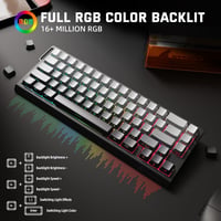 MAMBASNAKE X Attack Shark X68PRO 8KHz Wireless Gaming Billentyűzet RGB 8