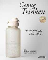 MAMEIDO 1 literes ivópalack időjelöléssel, szívószállal, szivárgásmentes sportpalack BPA-mentes - 1,000 ml, Ivory Beige 2