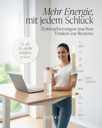 MAMEIDO 1L Szilikon Ivópalack Időjelöléssel, Szénezett Italokhoz, BPA-Mentes Sportpalack - 1,000 ml, Desert Sage Gold 4