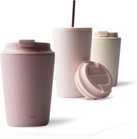 MAMEIDO 350ml Termikus Kávésbögre Rozsdamentes Acél Dupla Falú Hőtartó Powder Blush - 350 ml, Powder Blush. 1