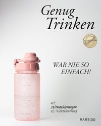 MAMEIDO 500ml Gyerek Kulacs Szívószállal, Tritan Anyag, Szivárgatásmentes, BPA-Mentes, Flamingo Rózsaszín 2