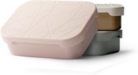 MAMEIDO Rozsdamentes Acél Ételhordó 1200ml - Rugalmas Elválasztóval és Szilikon Fedéllel, Könnyű Uzsonnás Doboz Felnőtteknek és Gyerekeknek 1