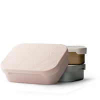 MAMEIDO Nerezový obedár 1200ml - S flexibilnou prepážkou a silikónovým vekom, ľahký desiatový box pre dospelých a deti 1
