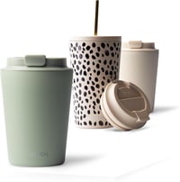 Mameido Termikus Bögre 350ml Rozsdamentes Acél Dupla Falú Hőtartó Kávés - 350 ml, Desert Sage 1