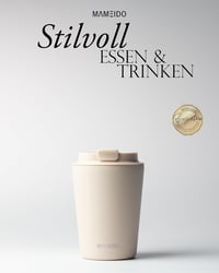 Mameido Termikus Bögre 350ml Rozsdamentes Acél Dupla Falú Kávés Pohár - 350 ml, Ivory Beige 2