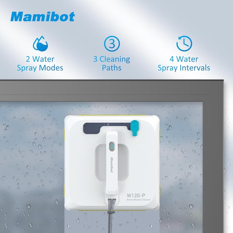 Mamibot W120-P Ablaktisztító Robot Vízpermetezővel és Távirányítóval