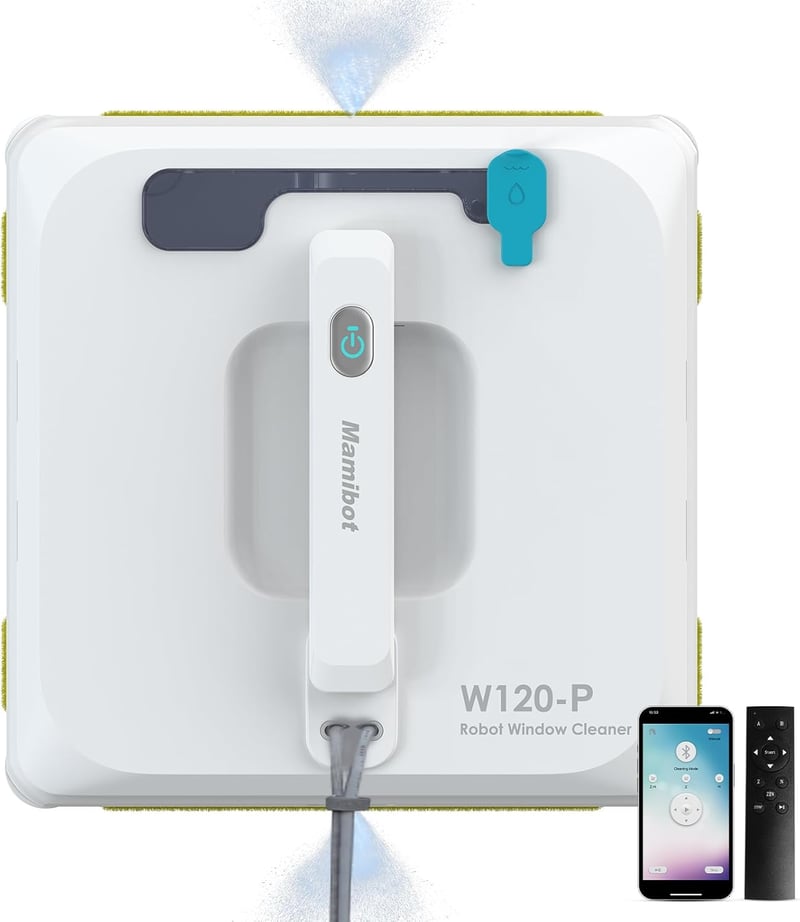 Mamibot W120-P Ablaktisztító Robot Vízpermetezővel és Távirányítóval
