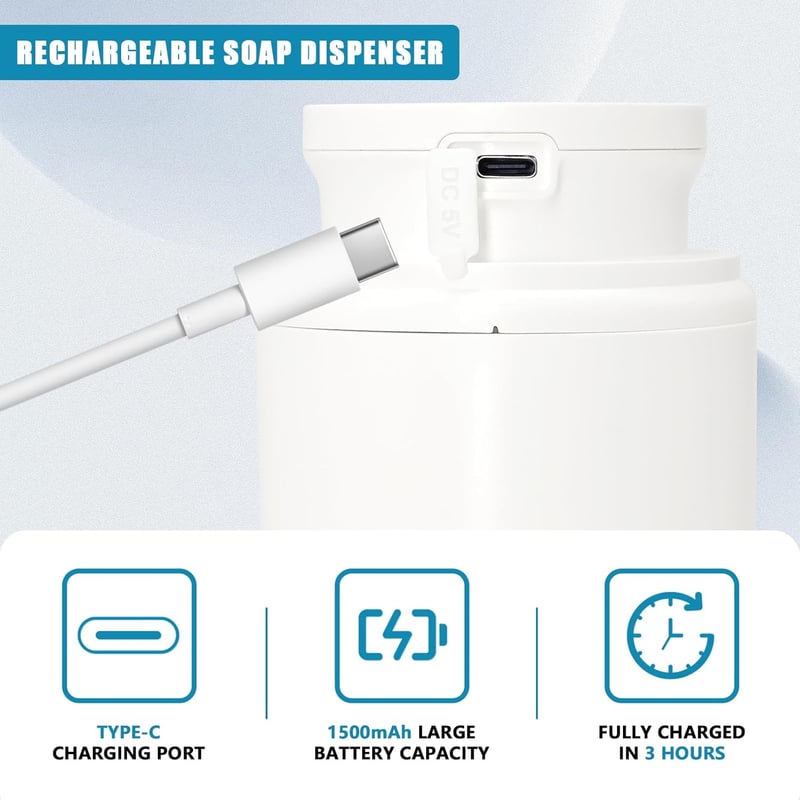 Mamiddle Automatikus Habszappan Adagoló Érzékelős Fehér 300ml