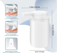 Mamiddle Automatikus Habszappan Adagoló Érzékelős Fehér 300ml 2