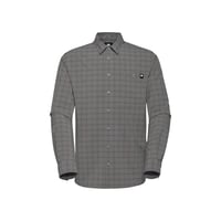 Pánska outdoorová košeľa s dlhým rukávom Mammut Lenni Longsleeve Shirt – farba Steel-Black, veľkosť L – priedušný materiál 1