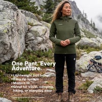 Dámske outdoorové nohavice so zipsom Mammut – Dark Marsh, veľkosť 36, turistické nohavice s odopínateľnými nohavicami, funkčné nohavice na trekking a horolezectvo, 85 % polyamid 8