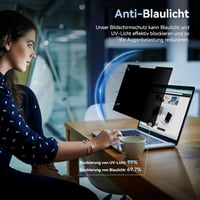 Mamol 15.6" Mágneses Adatvédelmi Képernyő Laptop Monitorra - Kékfény Szűrő 5