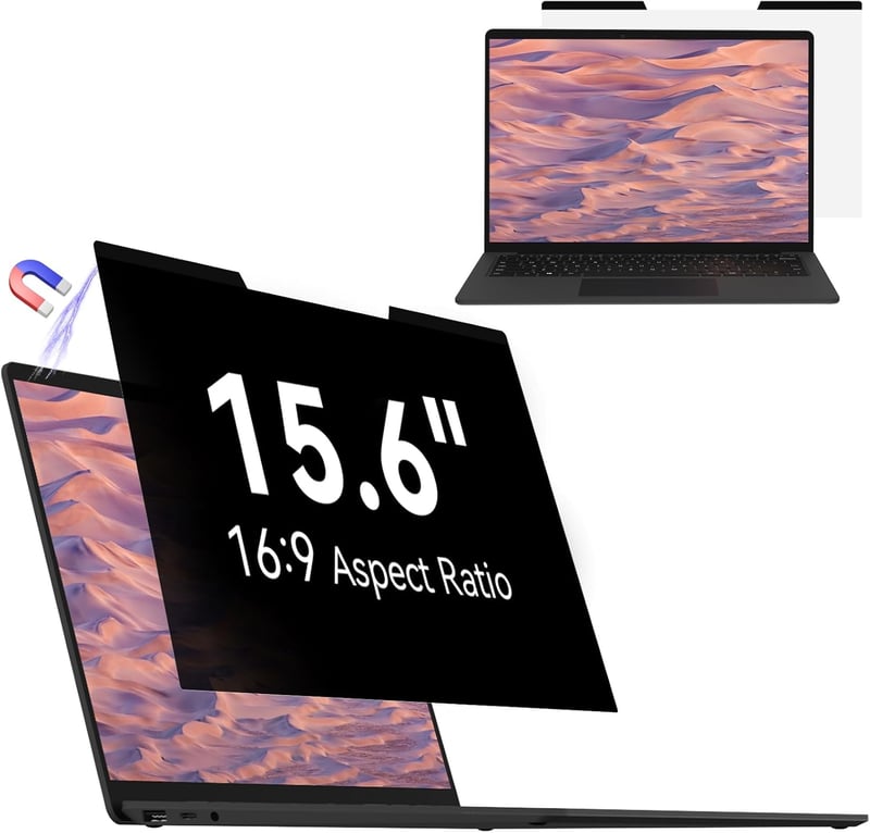 Mamol 15.6" Mágneses Adatvédelmi Képernyő Laptop Monitorra - Kékfény Szűrő