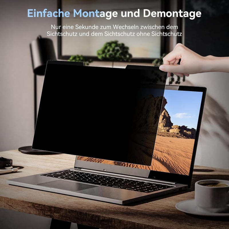 Mamol 15.6" Mágneses Adatvédelmi Képernyő Laptop Monitorra - Kékfény Szűrő