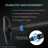 MAMOLO Húzódzkodó Rúd ajtókerethez, fúrás nélkül - 65-100 cm 2