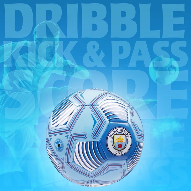 Manchester City FC Labdarúgó Labda Hivatalos Licensz, 3-as 4-es 5-ös Méret