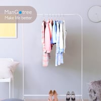 ManGotree 35 cm gyerek ruhaakasztó szett 32 db, forgó horoggal, csúszásmentes filc, rózsaszín 6