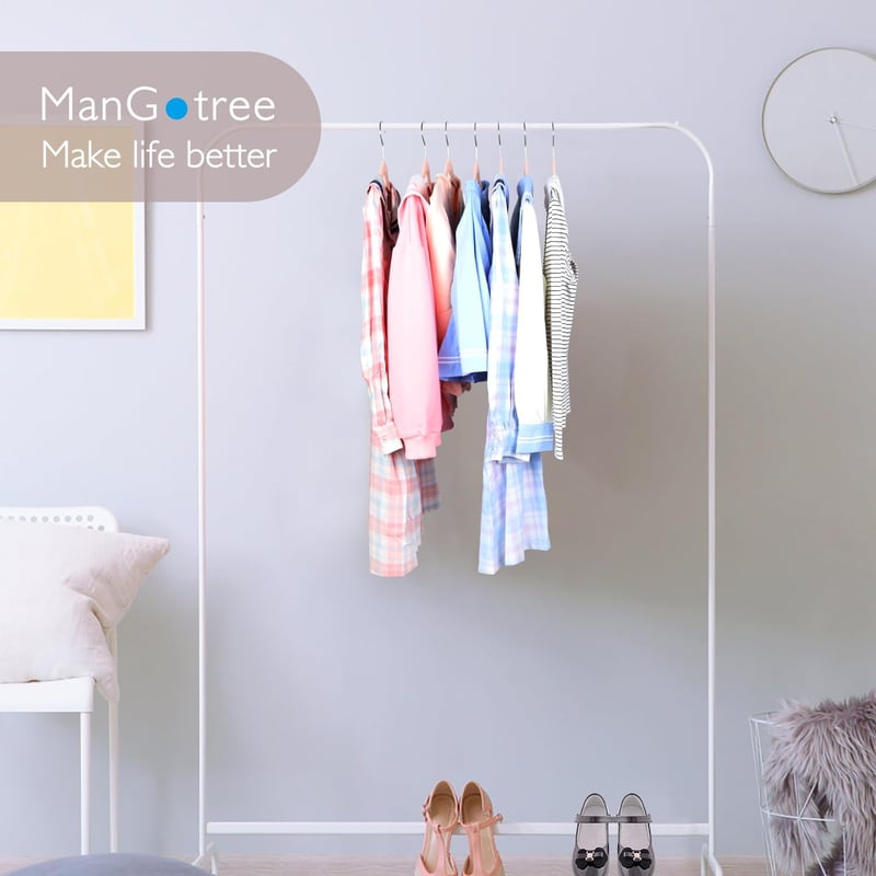 ManGotree 35 cm gyerek ruhaakasztó szett 32 db, forgó horoggal, csúszásmentes filc, rózsaszín