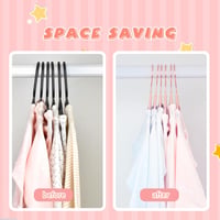 ManGotree baba ruhaakasztó szett 15 db, 28 cm, forgó horog, rózsaarany, csúszásmentes 5