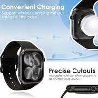 Manlyee Set 4 huse de protecție cu folie pentru Apple Watch Series 11 și Series 10 de 42 mm 4