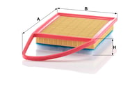 Vzduchový filter MANN-FILTER C 3585 3