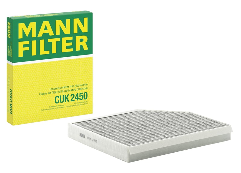 MANN-FILTER CUK 2450 peľový filter s aktívnym uhlím (kabinový vzduchový filter)