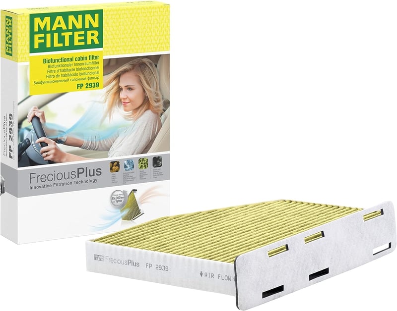 MANN-FILTER FreciousPlus FP 2939 biofunkcionalni peludni filtar za kabinu