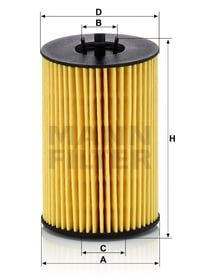 Olejový filter MANN-FILTER HU 7020 Z so súpravou tesnení 5