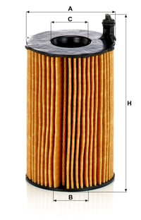Olejový filter MANN-FILTER HU 8005 Z s tesnením – pre osobné a dodávkové automobily 4
