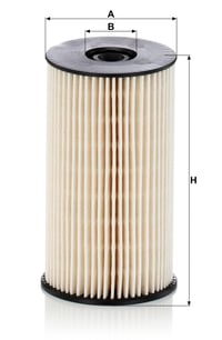 Palivový filter MANN-FILTER PU 825 X s tesnením – pre osobné a dodávkové automobily, čierny 3