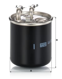 Palivový filter MANN-FILTER WK 820/2 X so tesnením – pre osobné a dodávkové automobily 3